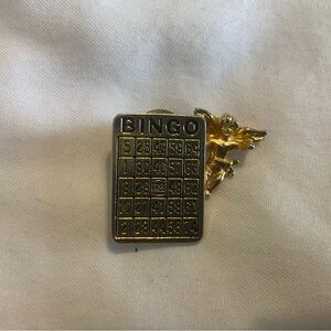 Vintage Bingo Angel Lapel Hat, Jacket Pin - Unbranded